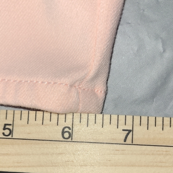 Pastel Pink Jeggings Pants Pull On Real Back Pockets Skinny - Picture 5 of 7